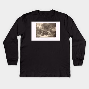 Nelson boarding & capturing San Josef 1797 Kids Long Sleeve T-Shirt